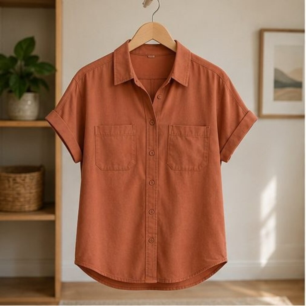 Terracotta Utility Pocket Shirt